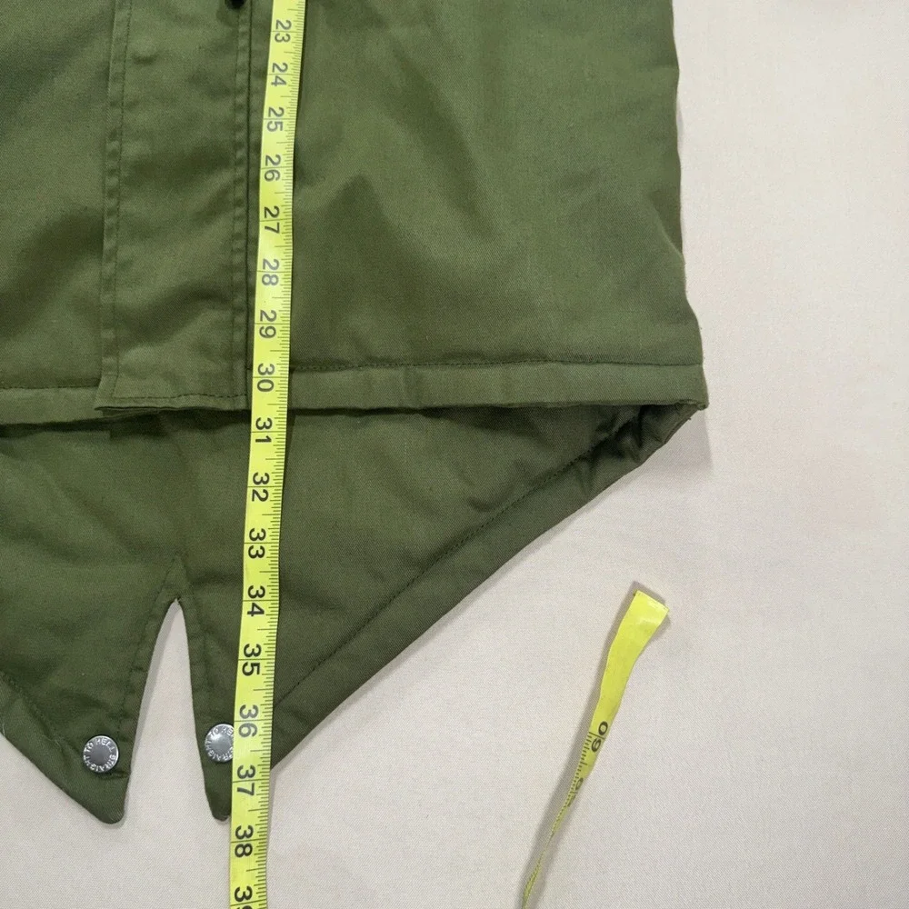 Straight To Hell Hunter Olive Green Fishtail Parka Jacket Men's XS Cotton Hooded
